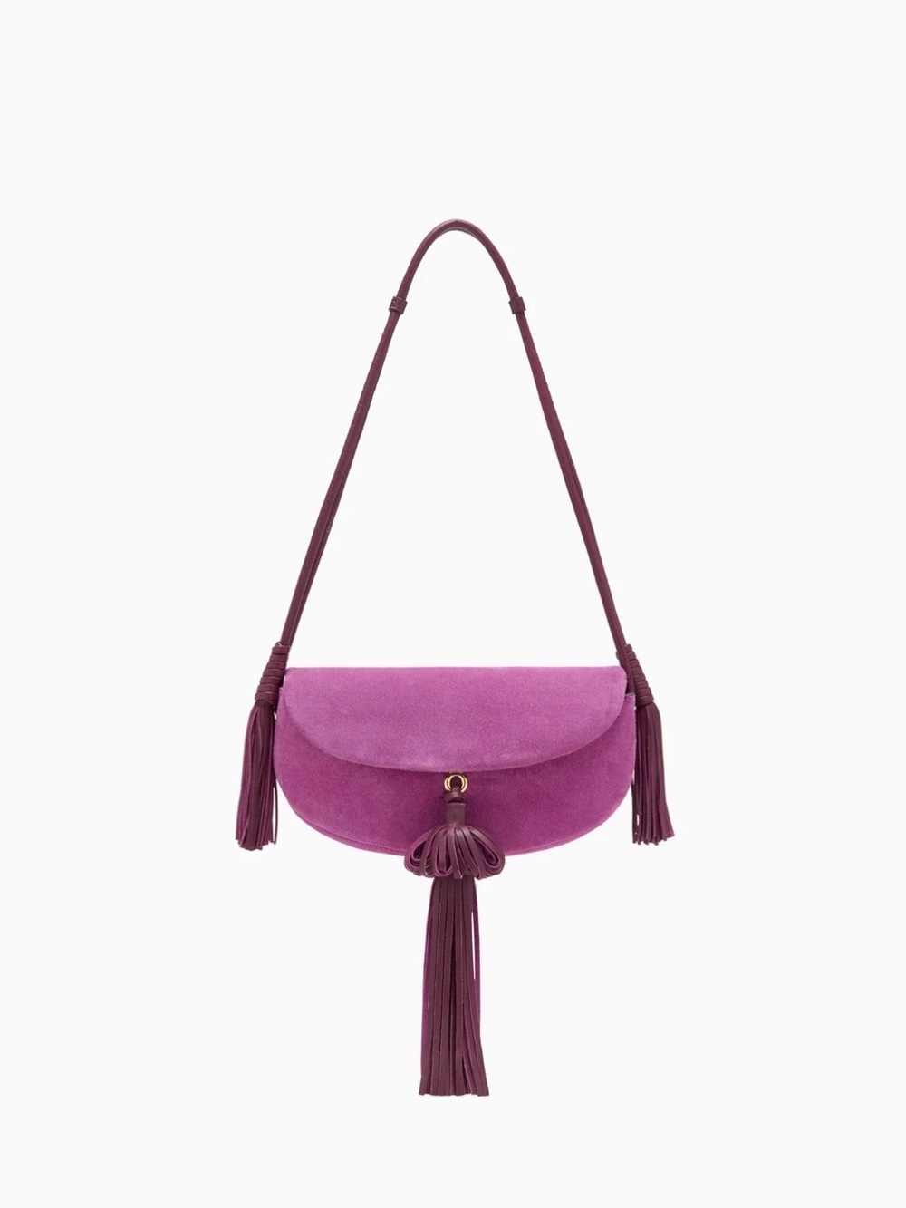 Ulla Johnson Paloma Bag in Orchid Suede